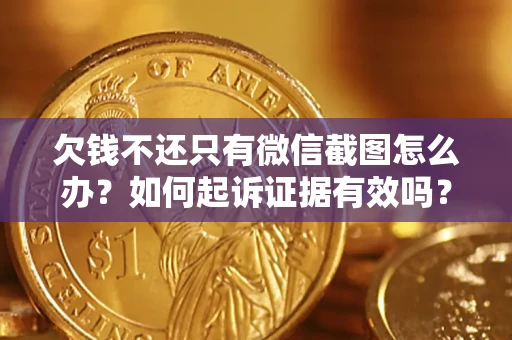 济南欠钱不还只有微信截图怎么办？如何起诉证据有效吗？