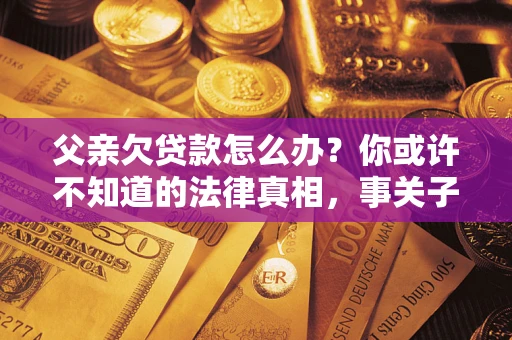 济南父亲欠贷款怎么办？你或许不知道的法律真相，事关子女未来