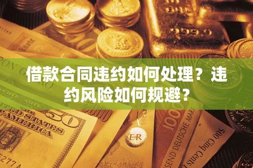 济南借款合同违约如何处理？违约风险如何规避？