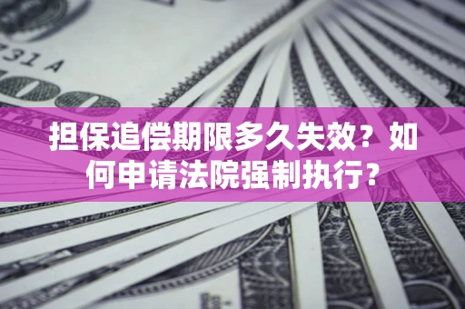 济南担保追偿期限多久失效？如何申请法院强制执行？