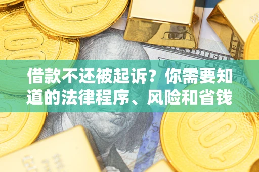 济南借款不还被起诉？你需要知道的法律程序、风险和省钱技巧